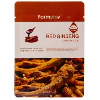 Тканевая маска с экстрактом красного женьшеня FarmStay Red Ginseng (Оригинал) Тканевая маска с экстрактом красного женьшеня FarmStay Red Ginseng (Оригинал)