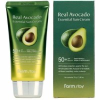 Солнцезащитный крем с экстрактом авокадо FarmStay Real Avocado Essential Sun Cream SPF50+ PA+++ 70 g