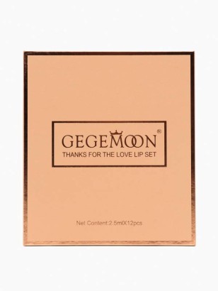 Набор жидких матовых помад Gegemoon Thanks For The Love Lip Set 12 шт
