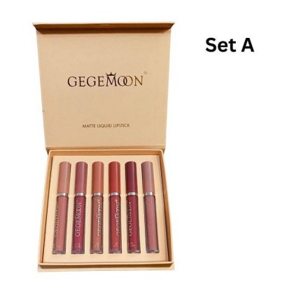 Набор жидких матовых помад Gegemoon Matte Liquid Lipstick 6 шт