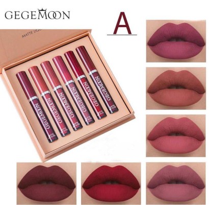 Набор жидких матовых помад Gegemoon Matte Liquid Lipstick 6 шт