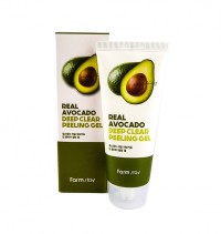 Пилинг-гель с экстрактом авокадо FarmStay Real Avocado Deep Clear Peeling Gel 100 мл (Оригинал)