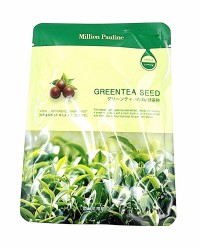 Тканевая маска с экстрактом зеленого чая Million Pauline Greentea Seed Тканевая маска с экстрактом зеленого чая Million Pauline Greentea Seed