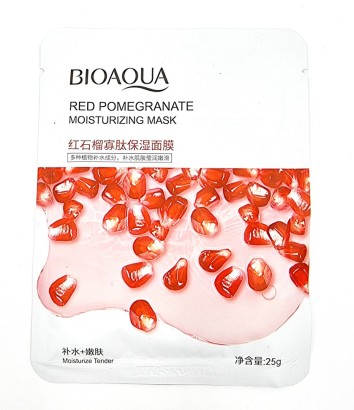 Тканевая маска с экстрактом граната BioAqua Red Pomegranate Moisturizing Mask
