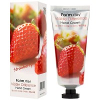Крем для рук с экстрактом клубники FarmStay Visible Difference Hand Cream Strawberry 100 g