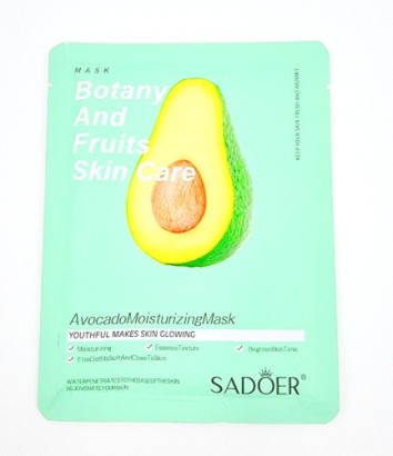 Тканевая маска с экстрактом авокадо Sadoer Botany And Fruits Skin Care Avocado Moisturizing Mask