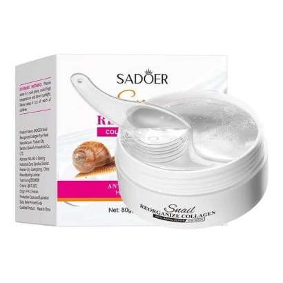 Патчи гидрогелевые Sadoer Snail Reorganize Collagen Eye Mask 60 шт