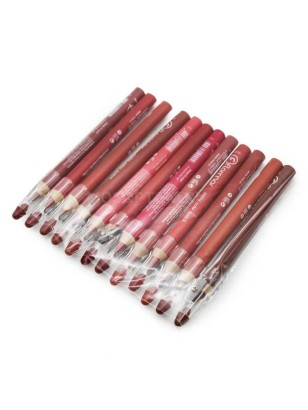 Набор карандашей с точилкой для губ FLORMAR 12 шт