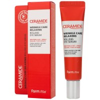 Сыворотка для кожи вокруг глаз с керамидами Farm Stay Ceramide Wrinkle Care Relaxing Rolling Eye Serum 25 мл