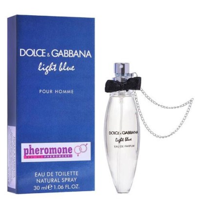 Мини-парфюм с феромонами Dolce & Gabbana Light Blue Pour Homme 30 мл (с цепочкой)