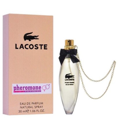 Мини-парфюм с феромонами Lacoste Pour Femme 30 мл (с цепочкой)